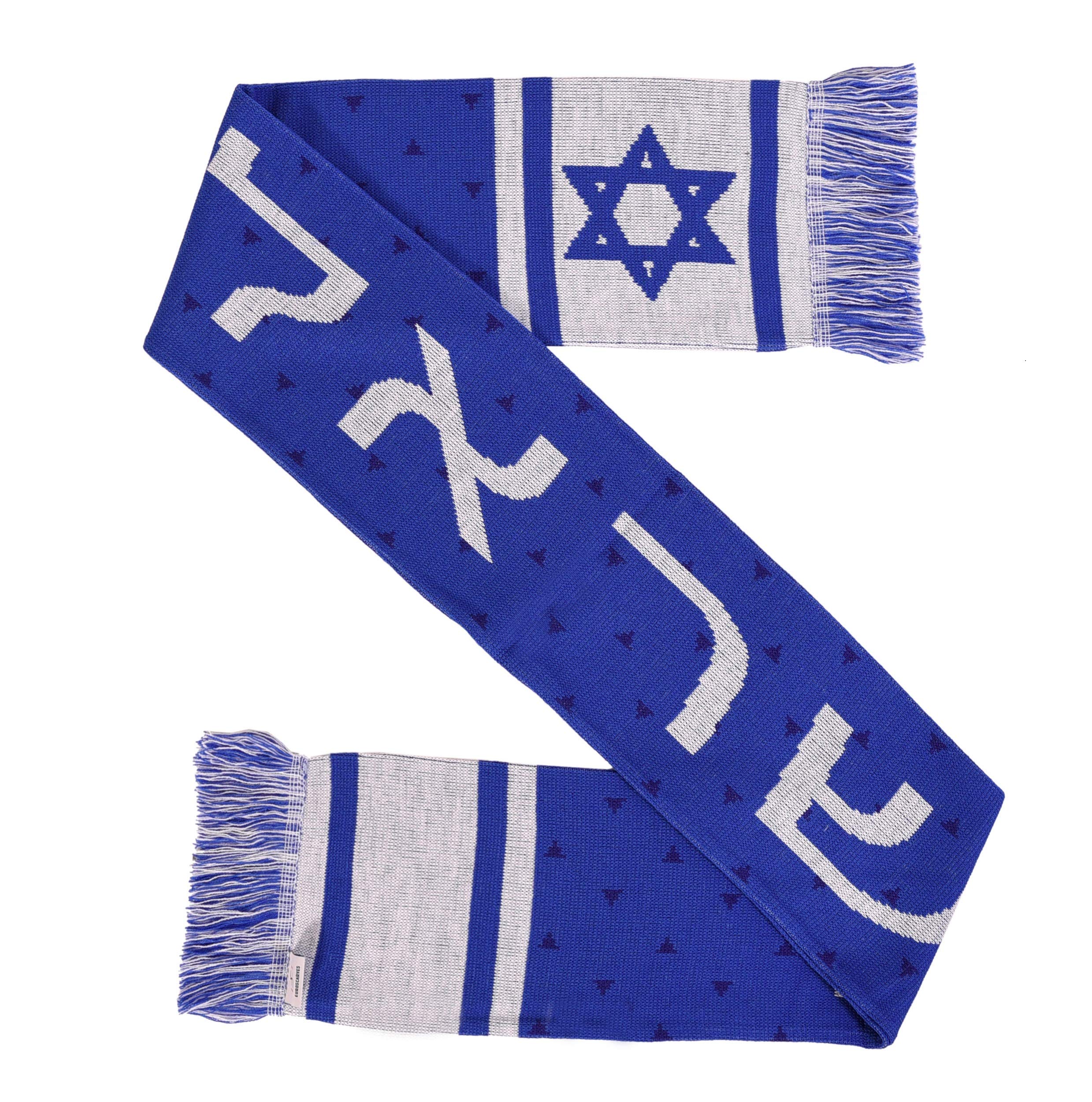 Israel Soccer Knit Scarf