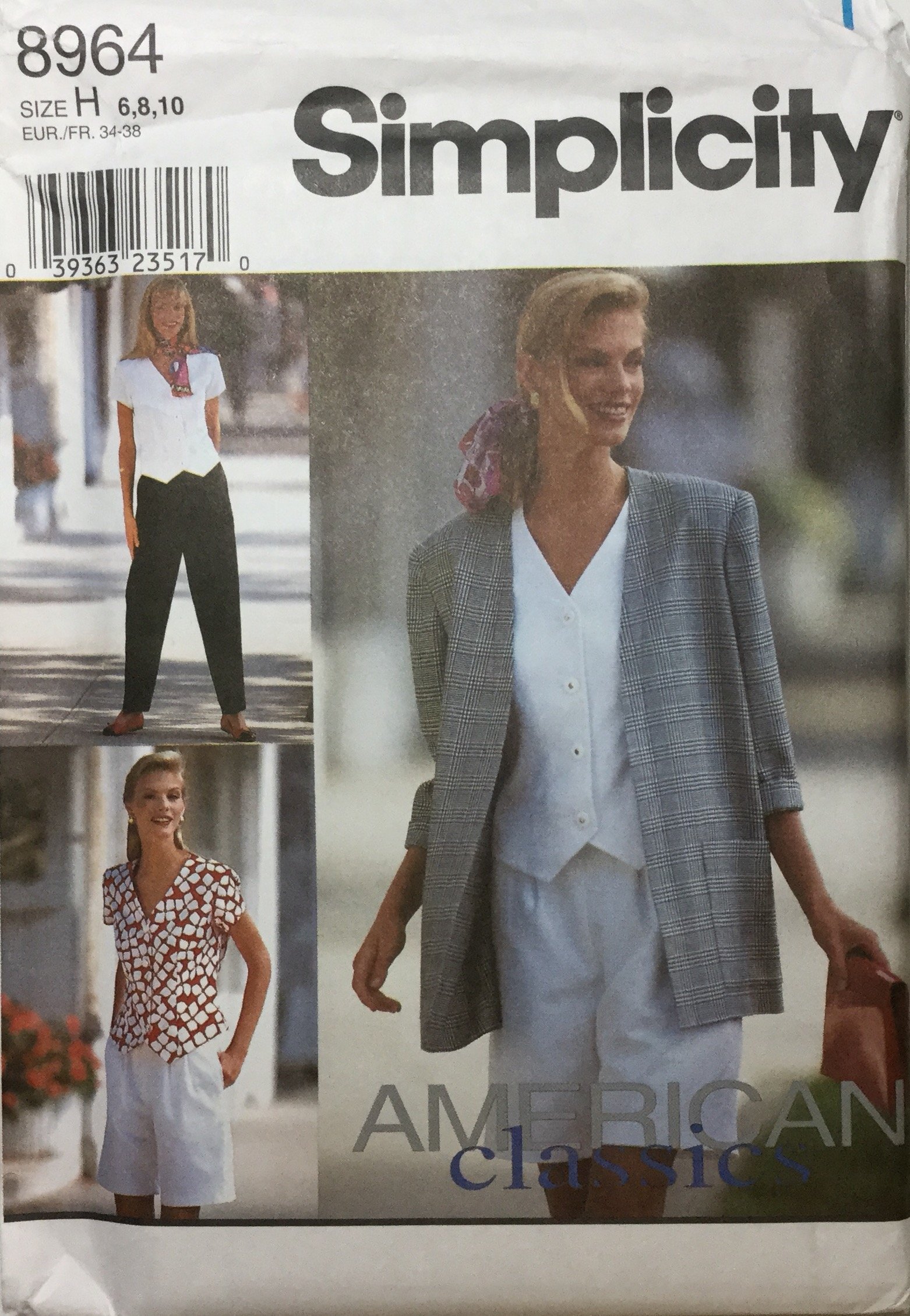 Patron couture veste non doublée Simplicity 8964 pour apprendre la couture vintage sans stress