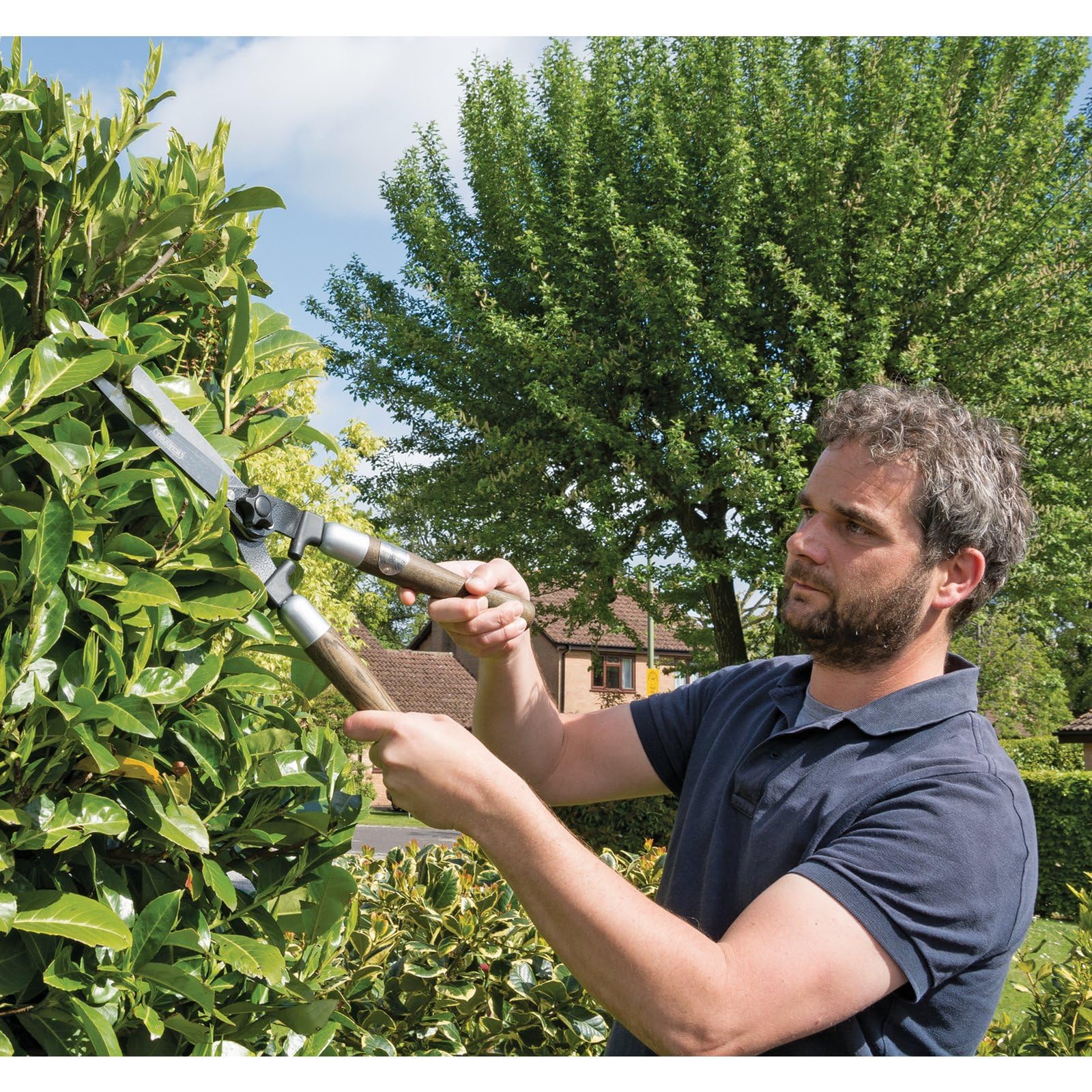 Draper 36791 Heritage Cisailles de Jardin à Bords Droits avec FSC poignée de Cendre certifiée 230 mm