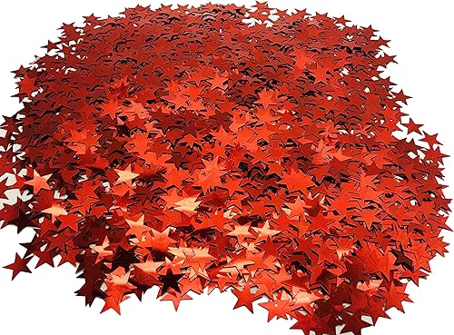 Miniatura 5 de Confeti de estrella con purpurina de 8.82 oz, estrellas metálicas de 0.78 pulgadas, confeti de mesa de papel de aluminio para decoración de boda,