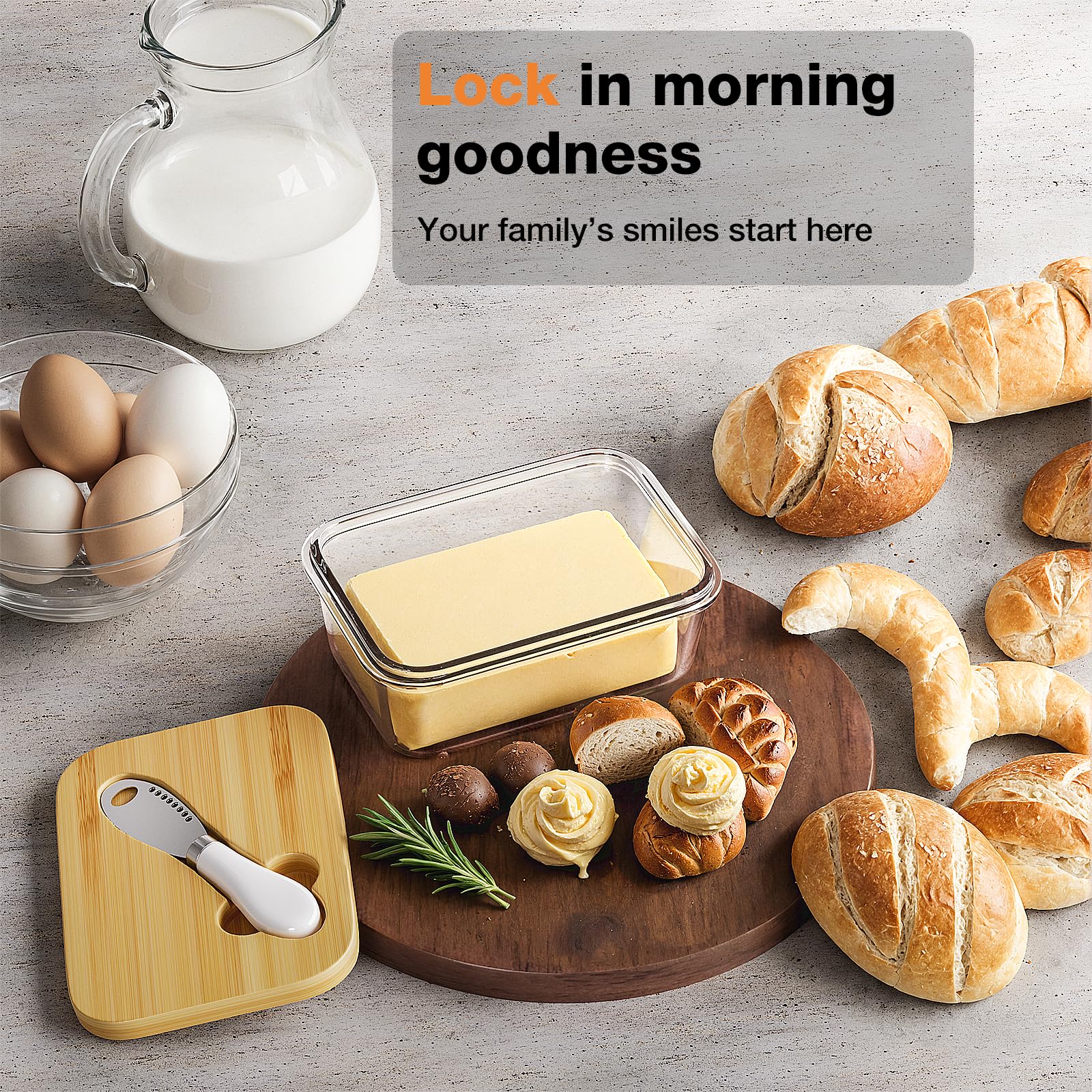 ガラス製バターデッシュ Amazon | XCC ガラスバターディッシュ フタとナイフ付き Mサイズ