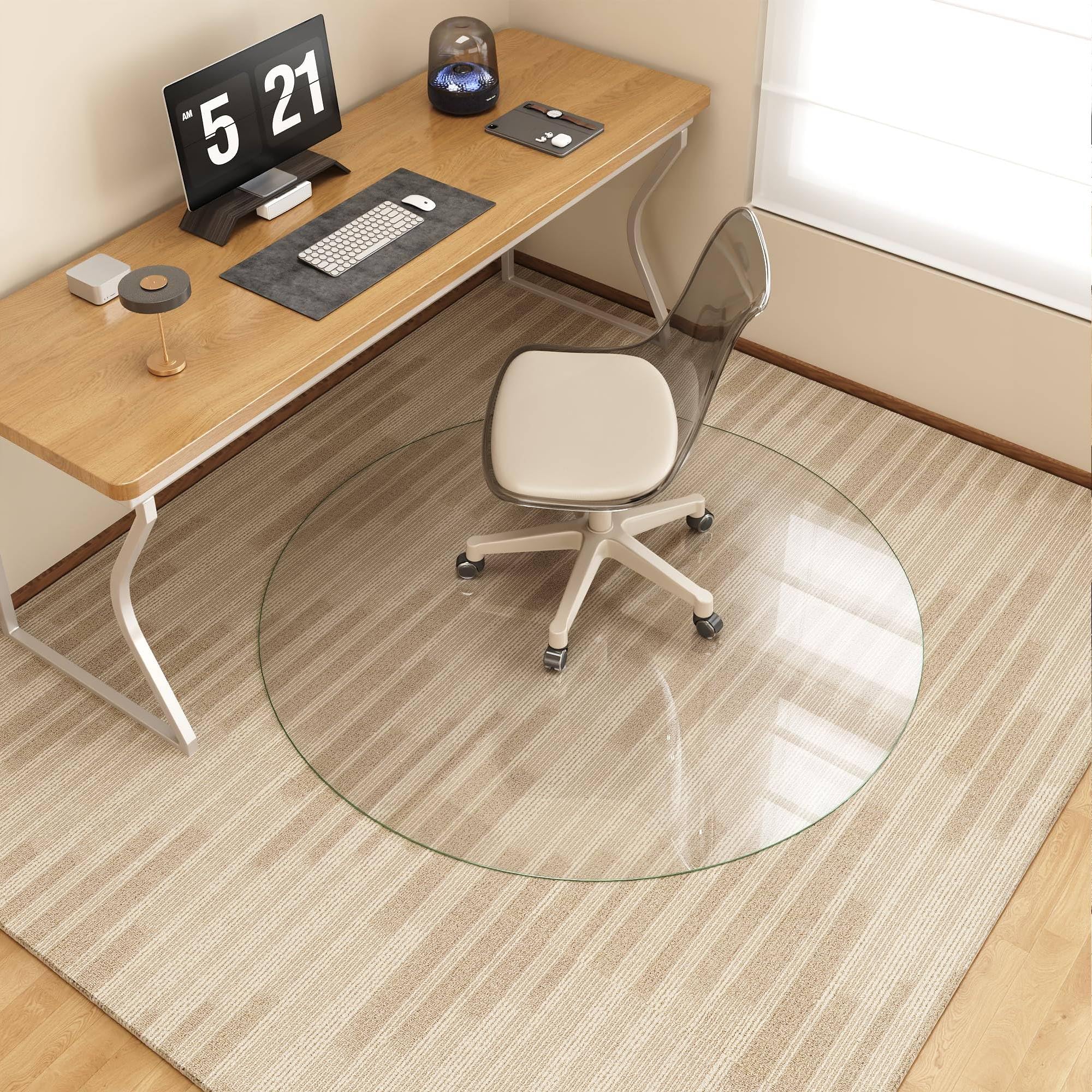 Antok 39 x 39 Chair Mats for Carpet Desk Chair Mat for Carpet 1 5 Thick Heavy Duty