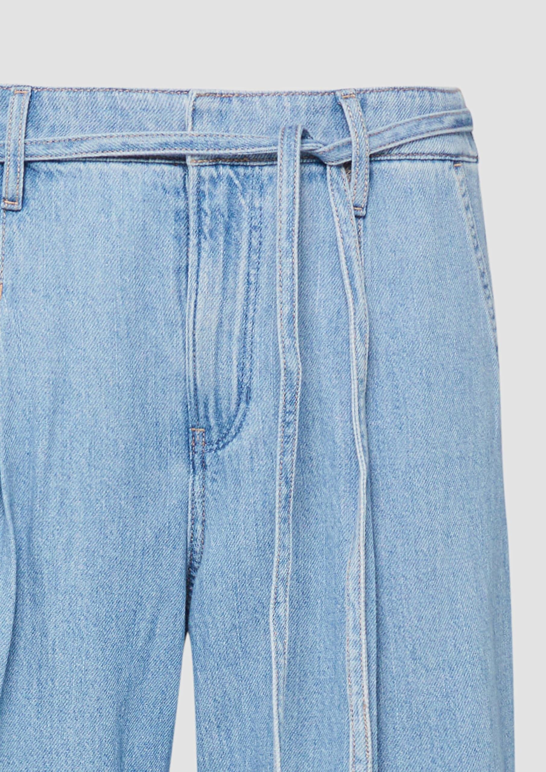 s.Oliver Jeans Suri/Regular Fit/High Rise/Wide Leg/Elastikbund
