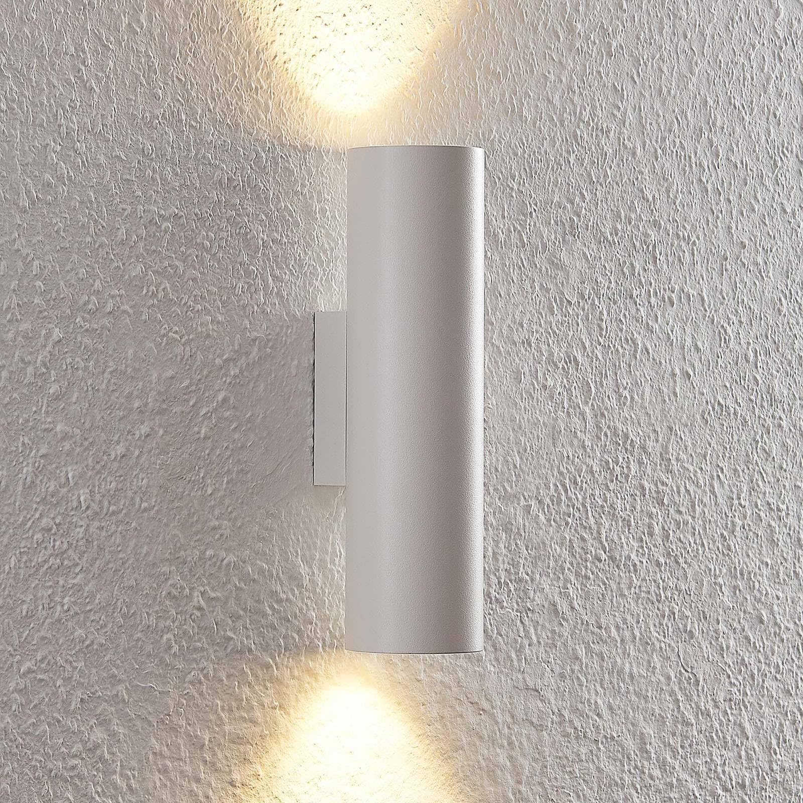 Arcchio Wandleuchte, Wandlampe Innen Brinja (Modern) in Weiß aus Aluminium (2 flammig GU10) - Wandstrahler Wandbeleuchtung Schlafzimmer/Wohnzimmer Flurleuchte