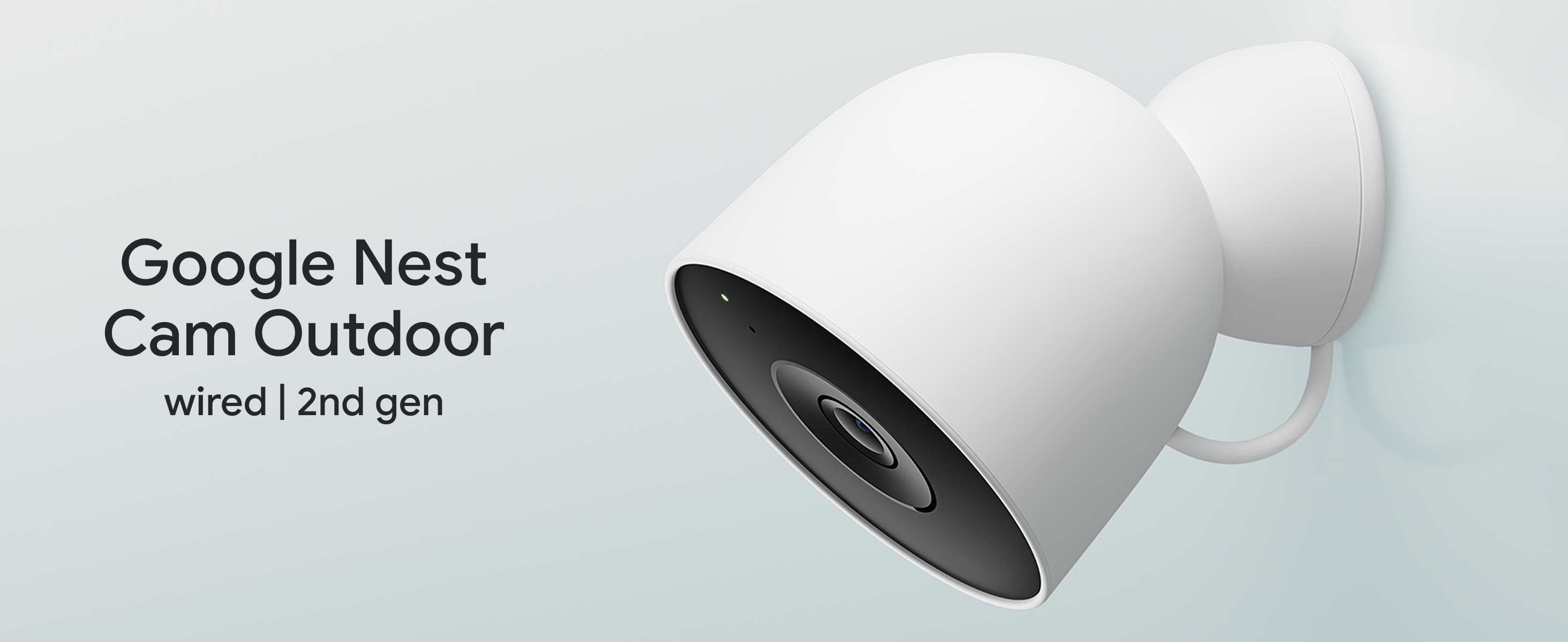 Google Nest Cam Outdoor (Wired, 2nd Gen) - Outdoor Security