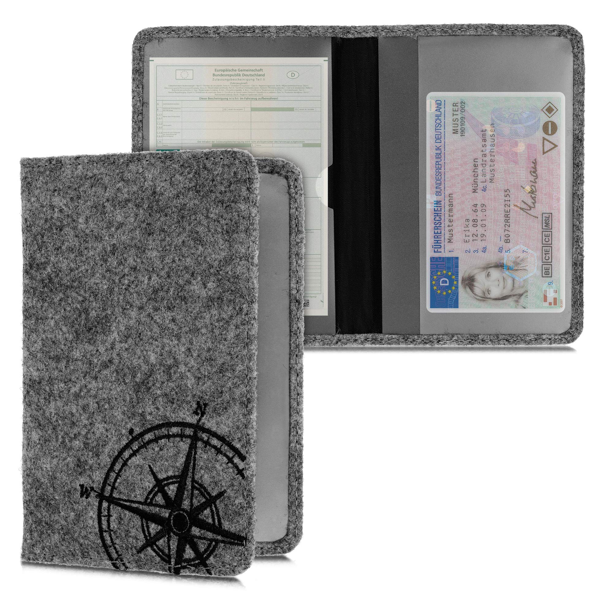 kwmobile Custodia in pelle PU per Libretto Circolazione Auto - Cover Portalibretto con Scomparti per Tessere Patente - Foderina Porta Documenti rosa antico kwmobile Custodia in pelle PU per Libretto Circolazione Auto - Cover Portalibretto con Scomparti per Tessere Patente - Foderina Porta Documenti rosa antico