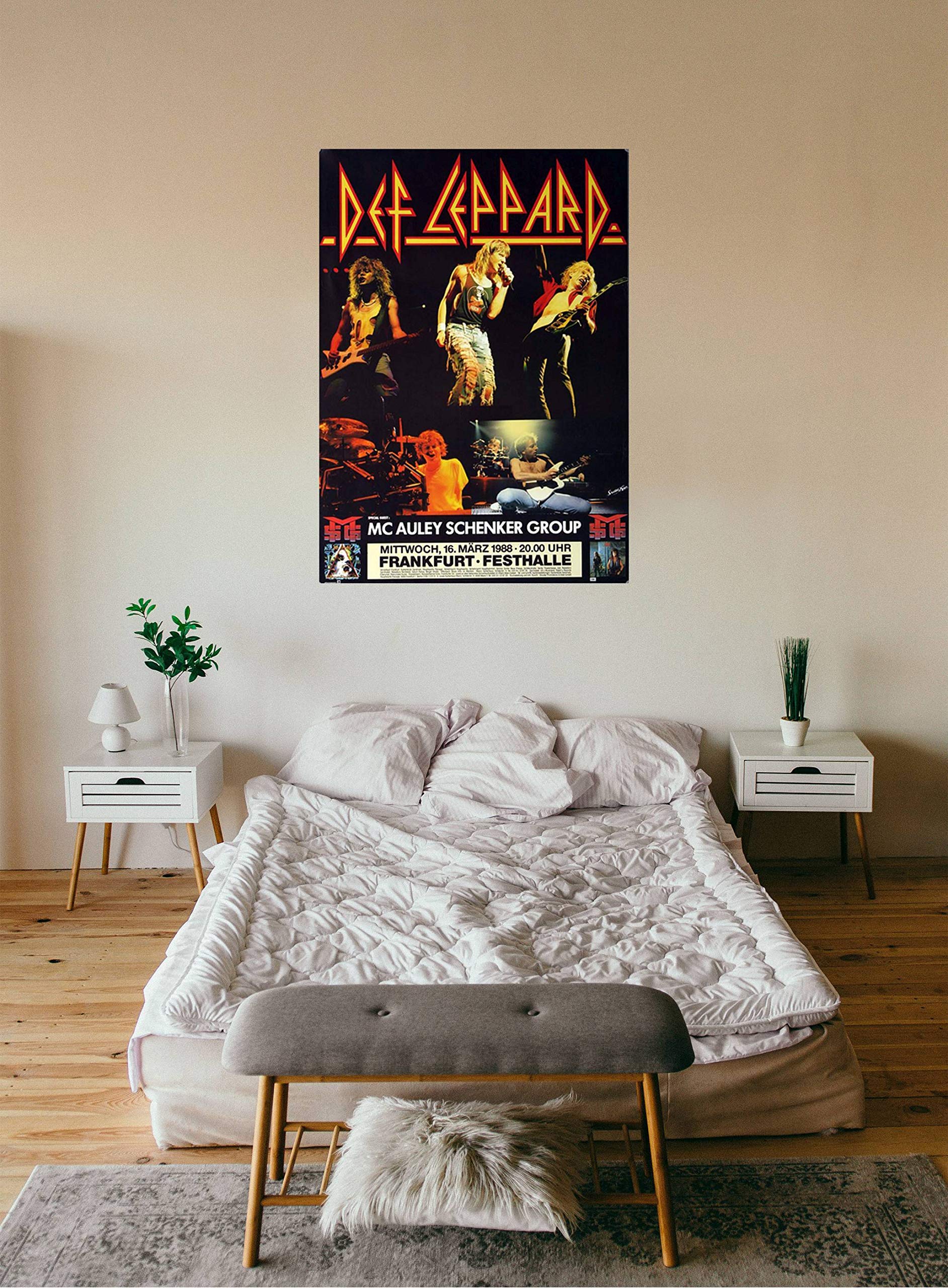 Def Leppard - Hysteria, Frankfurt 1988 » Konzertplakat/Premium Poster | Live Konzert Veranstaltung | DIN A1 «