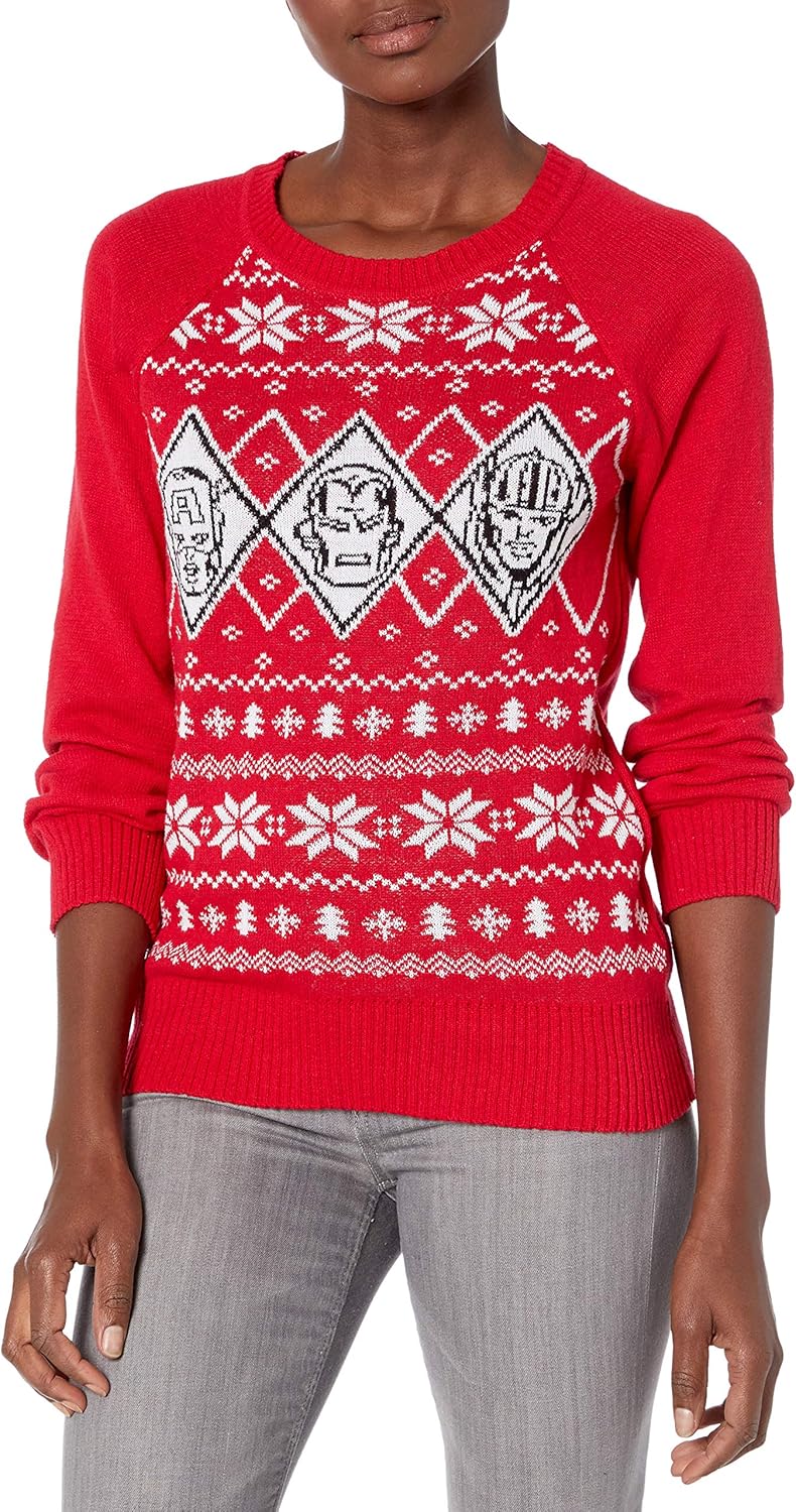 Marvel Women's Avengers Christmas Sweater at Amazon Women’s Clothing store