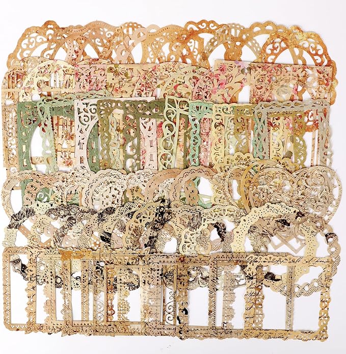 60Pcs Scrapbook, Scrapbooking Lace Frames and Borders