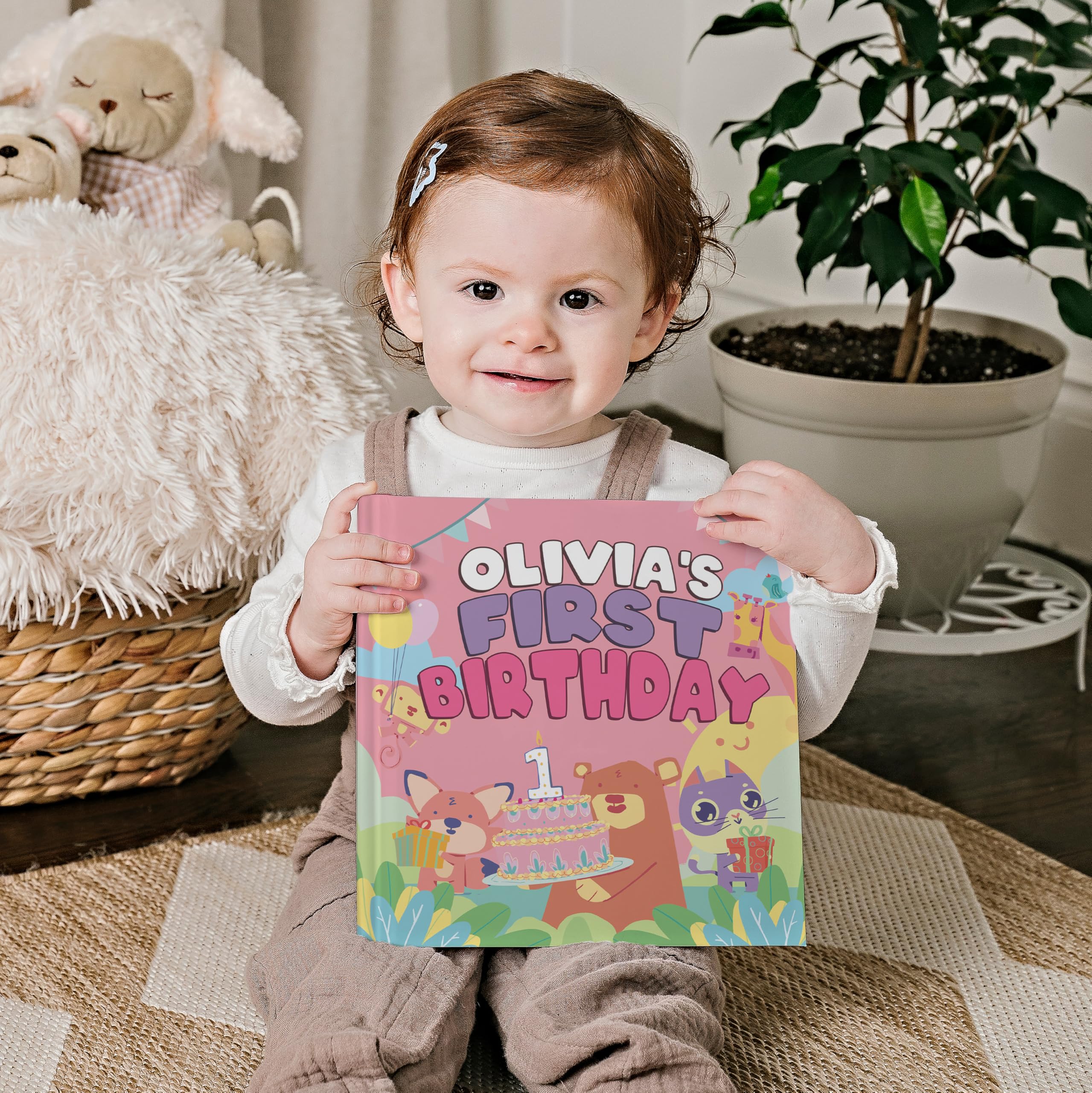 My First Birthday - First Birthday Gift - Personalized Children's Book (for Girl)