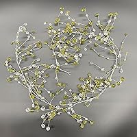 Vista 3 de Galt International Guirnalda de Diamantes de Cristal Acrílico de 198", Cuerda de Alambre Esmerilada y Corte de Diamante con Cuentas de Gemas