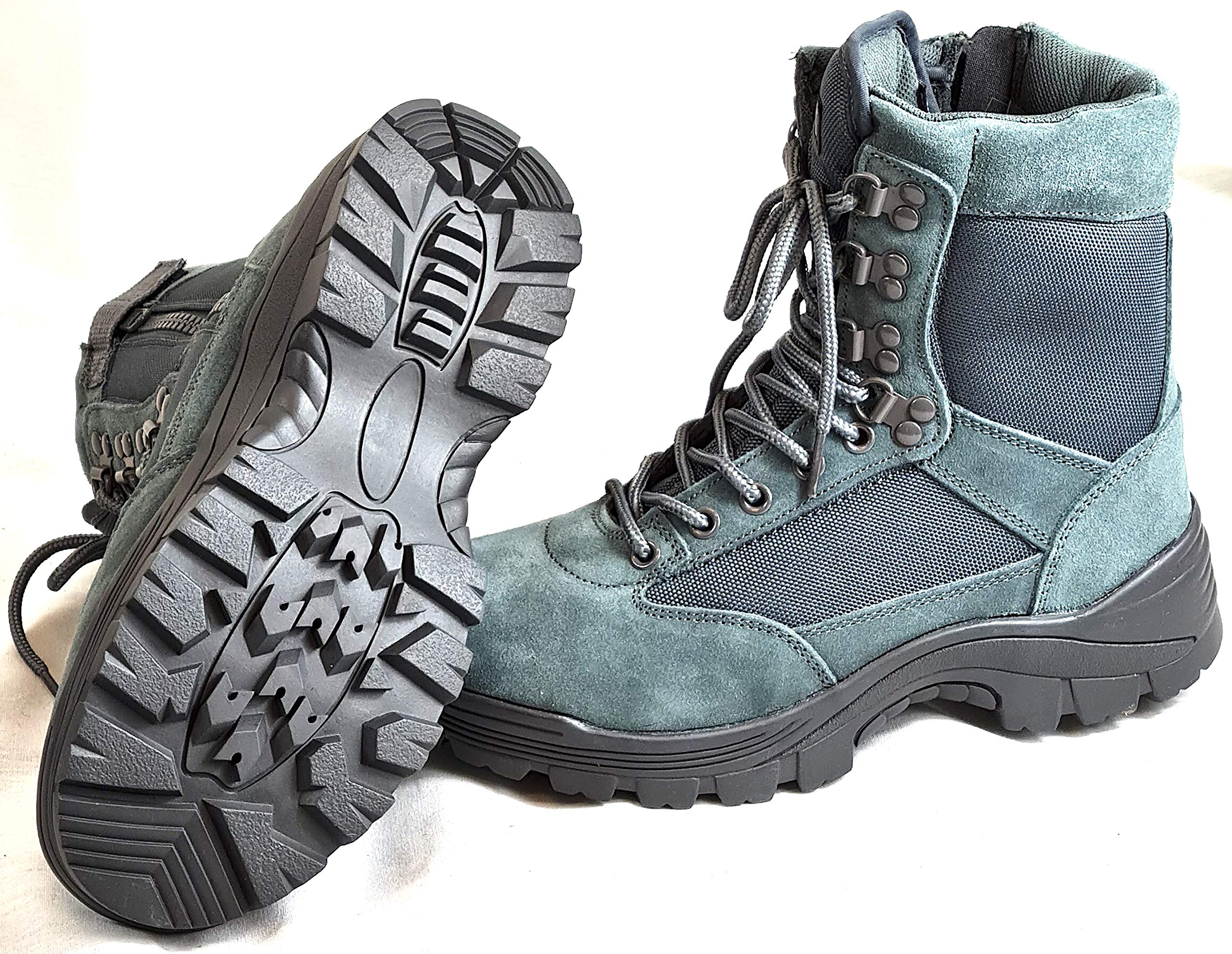 Scarponi Anfibi Grigio Anfibi Militari con Zip Anfibi Militari Grigi Miltec Mil Tec da Softair per Uomo Ragazzo Anfibi Tattici Traspiranti 39 40 42 43 44 45 46 Scarponi da Montagna