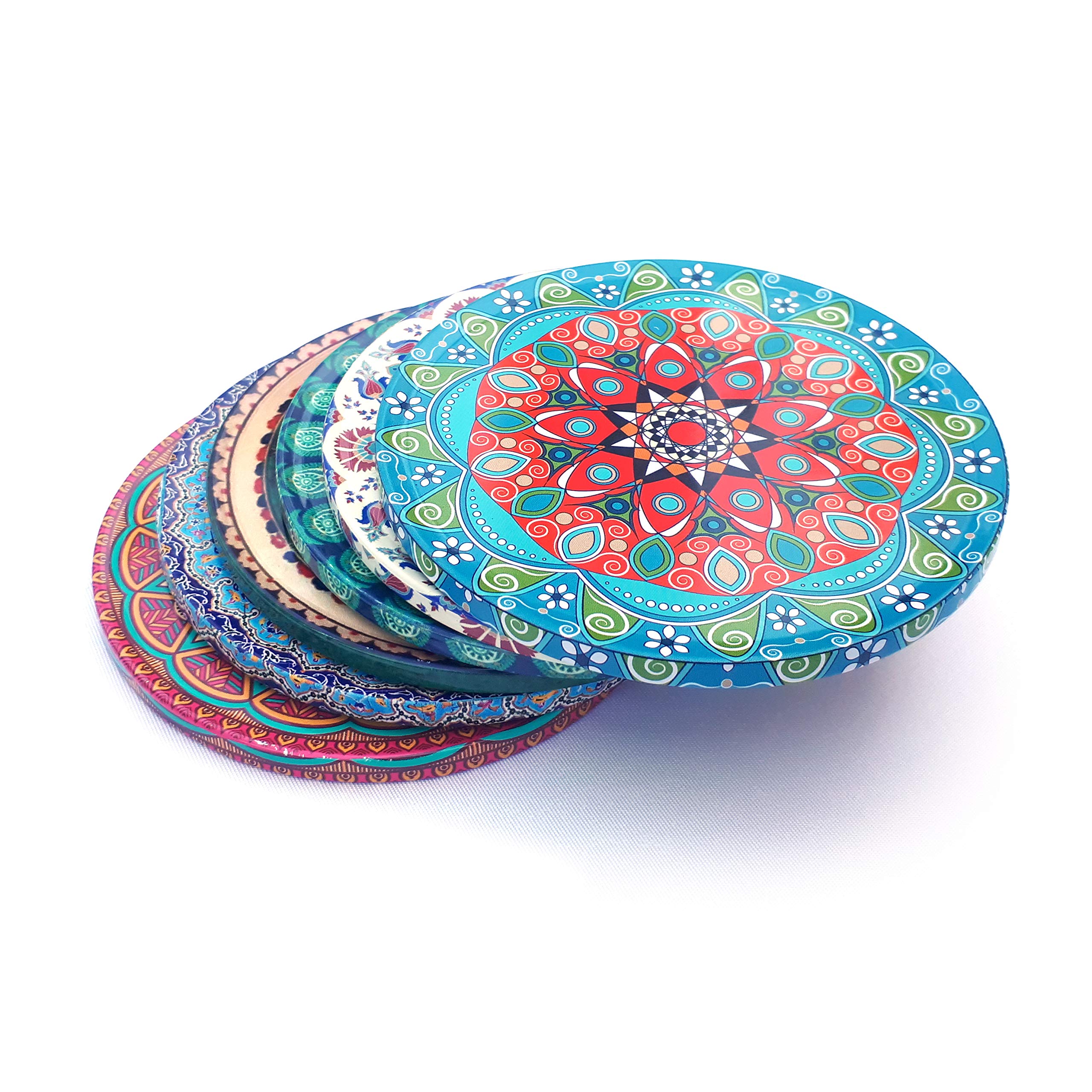 Alwan Ottoman Motif Coaster Set of 6 - EE8316S6 (Cappadocia)