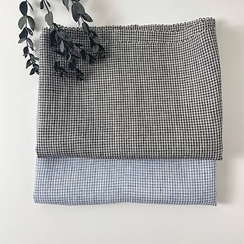 Amazon.com: Linen Mini Gingham Check 6793 6794 Black : Arts
