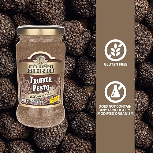 Miniatura 37 de Filippo Berio Pesto, Albahaca vegana, tarro de vidrio de 6.7 onzas