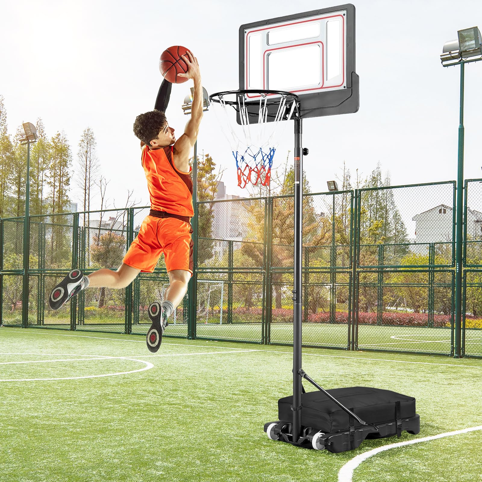 Basketballkorb Sandsack Abdeckung, 600D Wasserdicht Sandsäcke Organisator