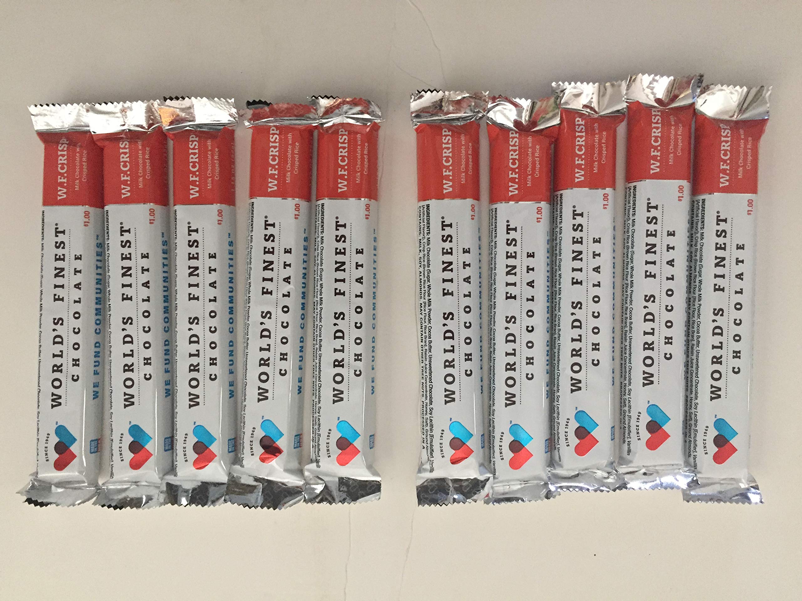 BuyBocceBalls Listing - 10 Bars - World's Finest Chocolate -Milk Chocolate With Crisp