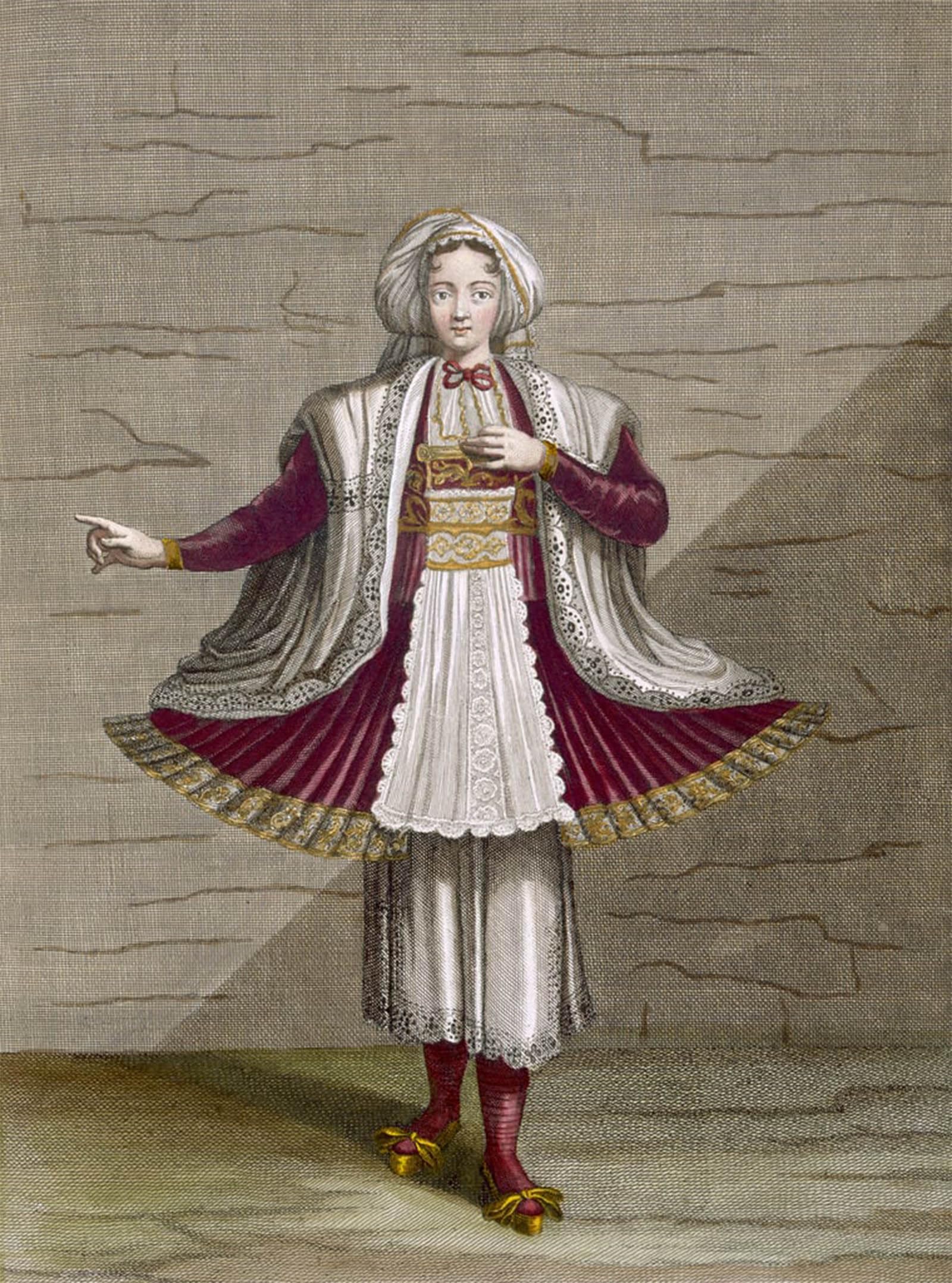 POSTERIIk Famous Modern Artwork Art Mural a Girl of by Jean Baptiste Vanmour Oil Paintings Pictures for Home Decor 60x90cm