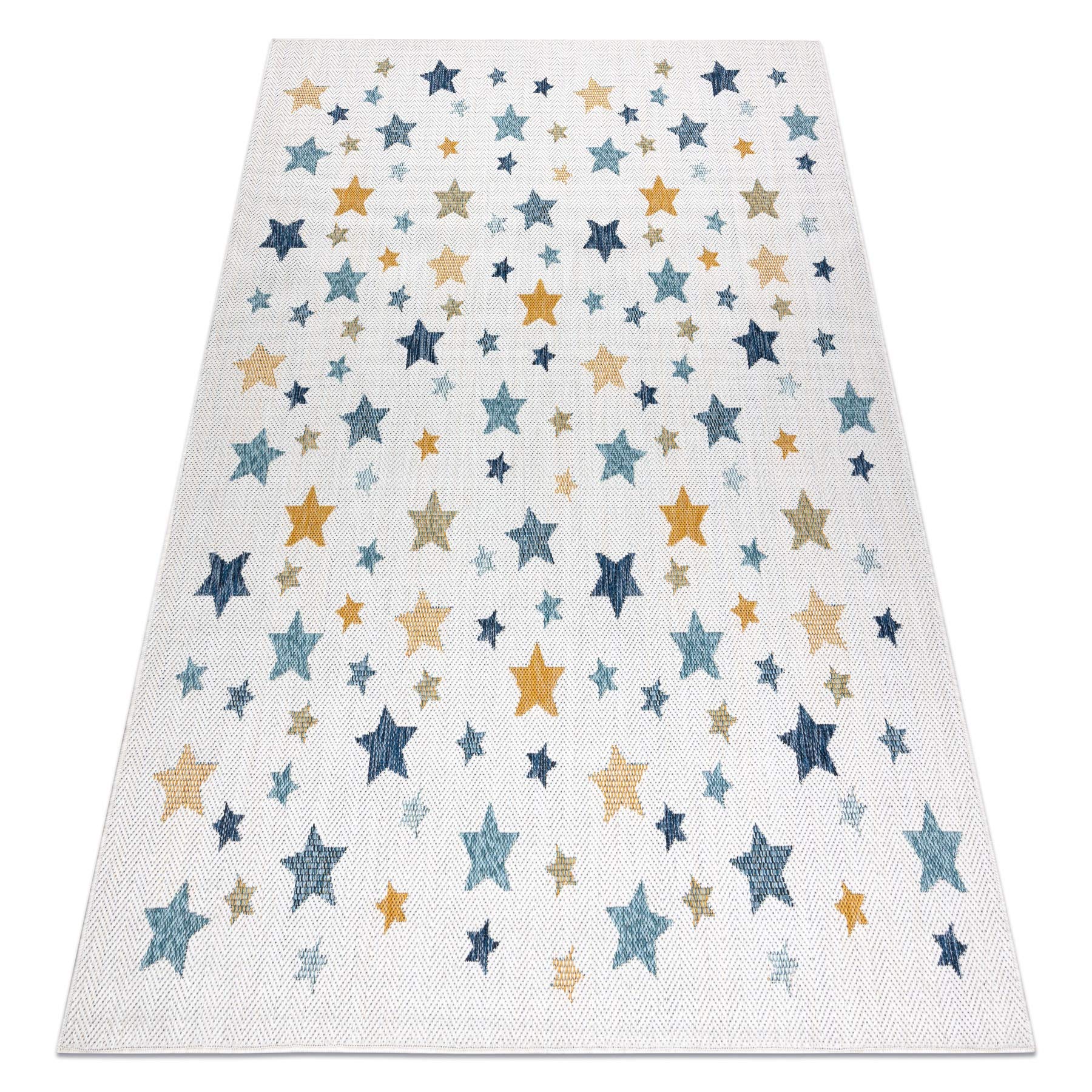 Tapis SISAL Tissage À Plat Cooper Étoiles rugsx 80x150cm