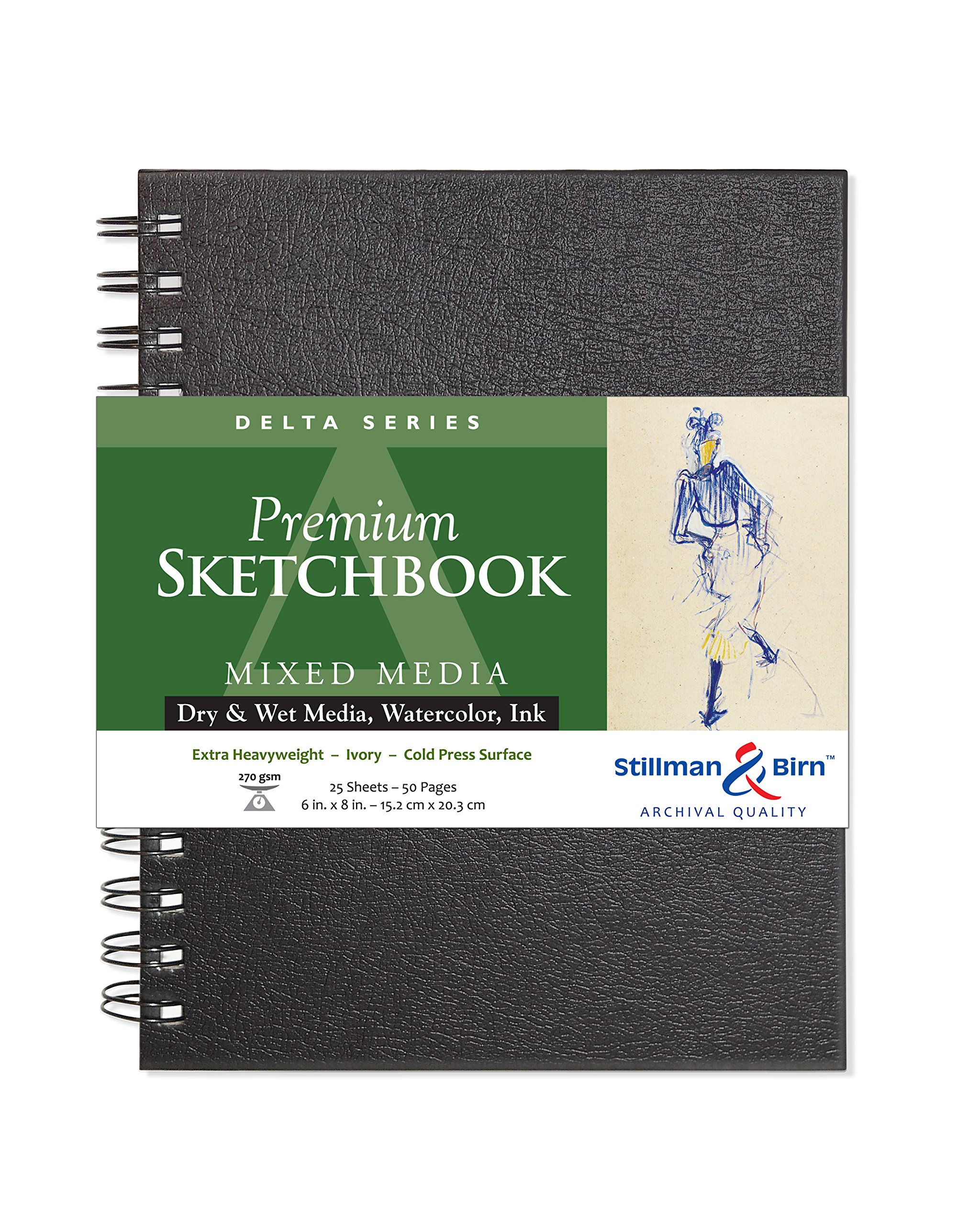Carnet de croquis pressé à froid Stillman & Birn Delta 270g papier ivoire