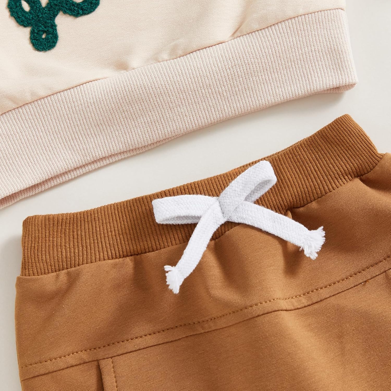 CIYCUIT Toddler Baby Boy Outfits Goose Embroidered Sweatshirt Pants Set - Image 5