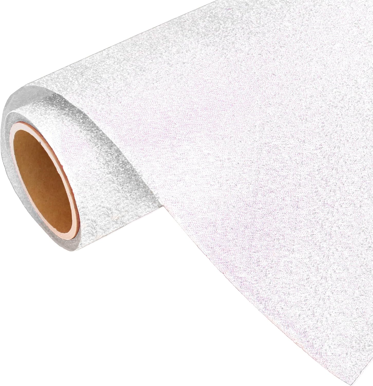 3 Yard x 20" Roll Threadart Glitter Rainbow White Heat Transfer Vinyl Film HTV | Glitter Colors | Compatible with Venture, Explore, and Maker, Silhouette Cameo, & Large Format Cutters