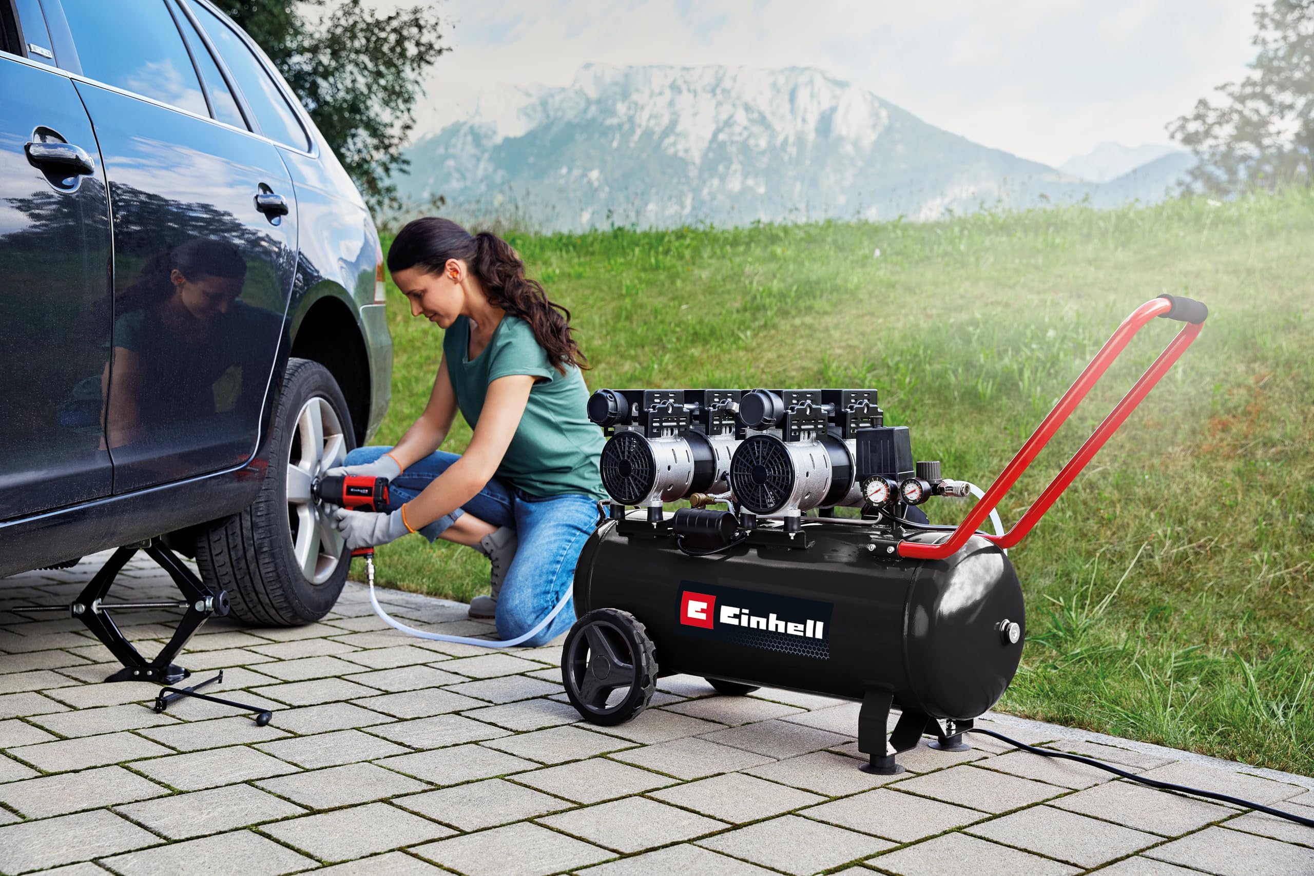 Einhell Kompressor TE-AC 270/50 Silent Plus 1500 W 8 bar 50 l 270 l/min ölfrei