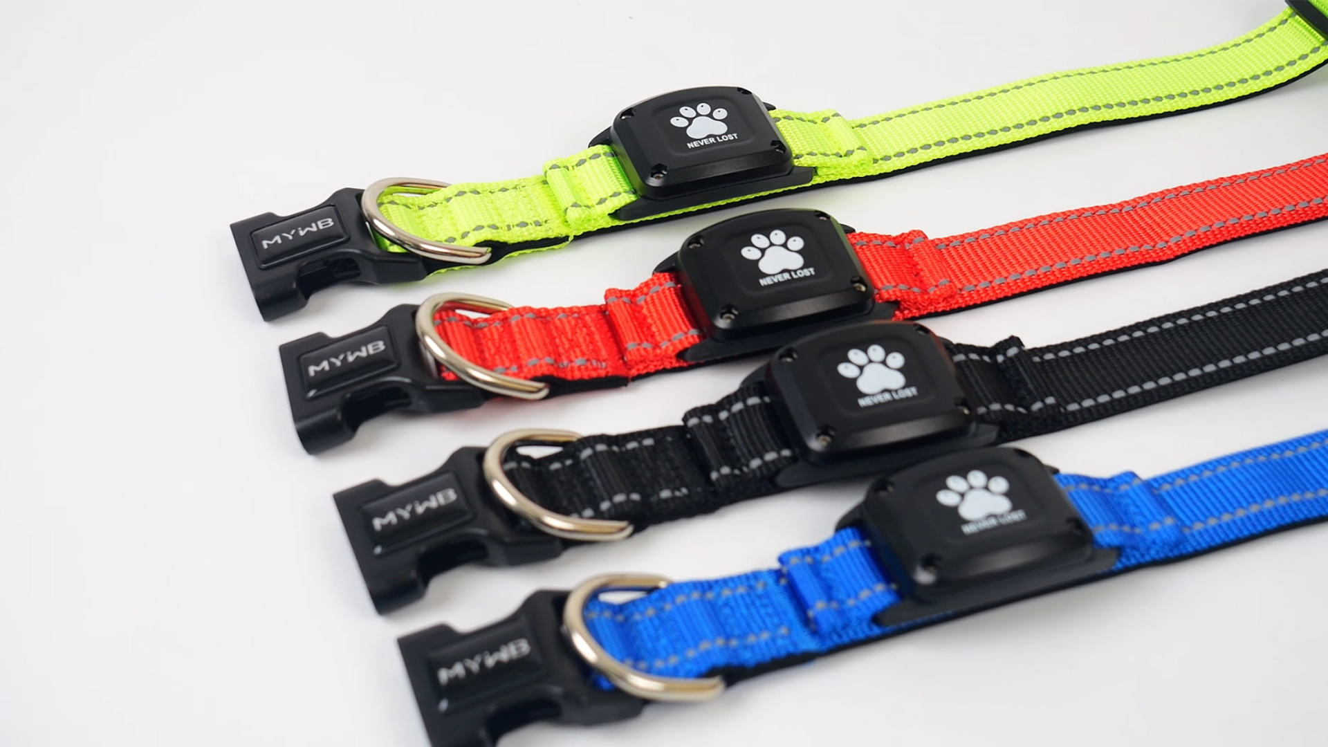 Myiwb GPS Dog Collar Tracker 2-in-1,Reflective Waterproof Pet Collar,iOS-Only,No Monthly Fees,Unlimited Range,Ideal for Dog Tracking pet Tracker,for Small Dogs(S (12.6"-16.5" Width:0.78"), Green) - image 8