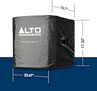 Vista 3 de ALTO Cubierta deslizable duradera para subwoofer amplificado TS12S con construcción de forro de nailon y acceso al mango