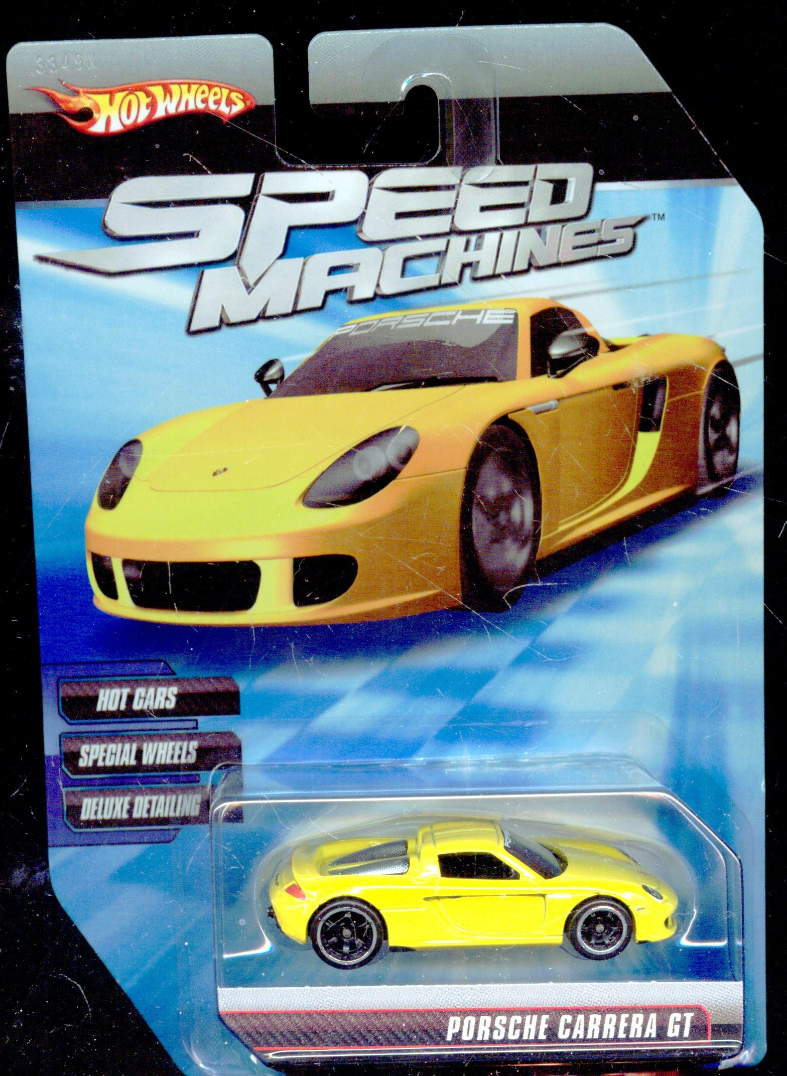 ホットウィール　スピードマシーンズ　カレラGT　黄 Hot Wheels Speed Machines Porsche Carrera GT YELLOW 1:64