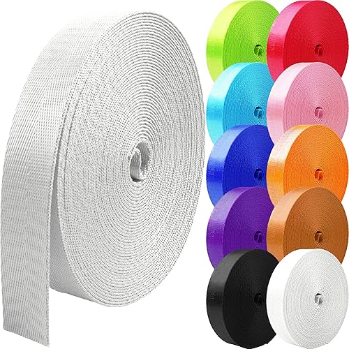 Correa de nailon de 1 pulgada, 1.5 pulgadas, 2 pulgadas, correa de nailon para cinturón, correas de mochila, 10, 25, 50, 3.3 yardas