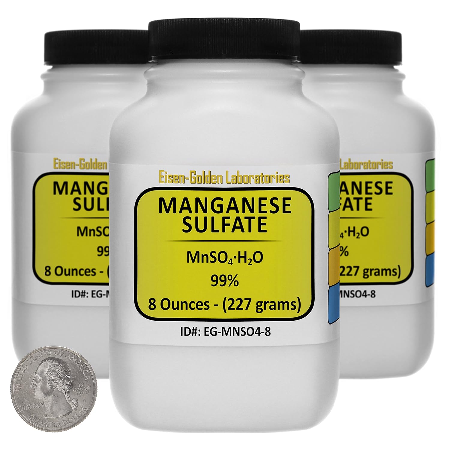 Manganese Sulfate [MnSO4(H2O)] 99 AR Grade Powder 1.5 Lb in Three SpaceSaver Bottles Amazon