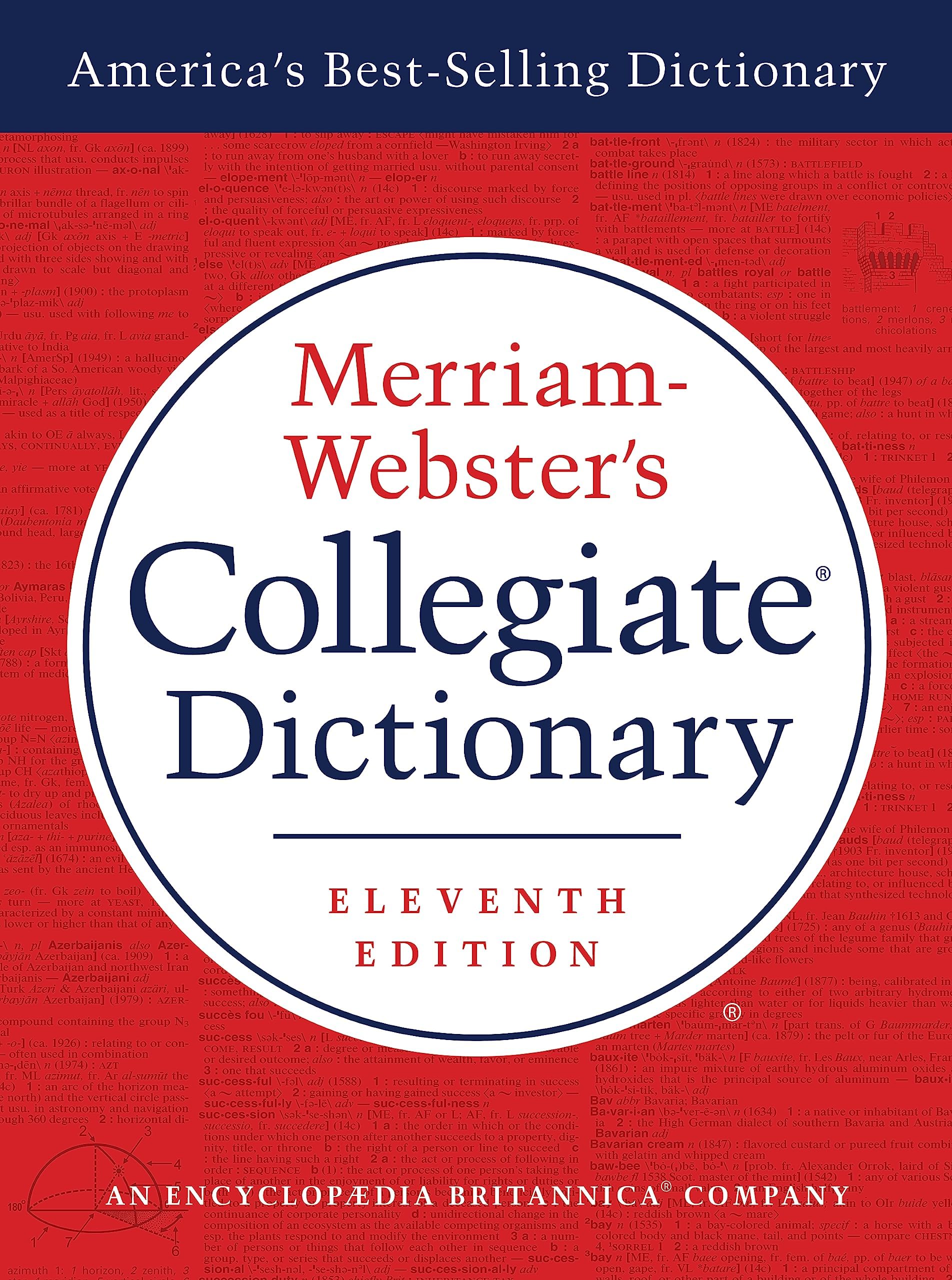 Merriam-Webster's Collegiate Dictionary, 11th Edition, Jacketed Hardcover, Indexed