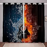 Vista 9 de Cortinas de ventana de baloncesto para ventana, para dormitorio, sala de estar, niños, niñas, tratamientos de ventana deportivas, varias pelotas