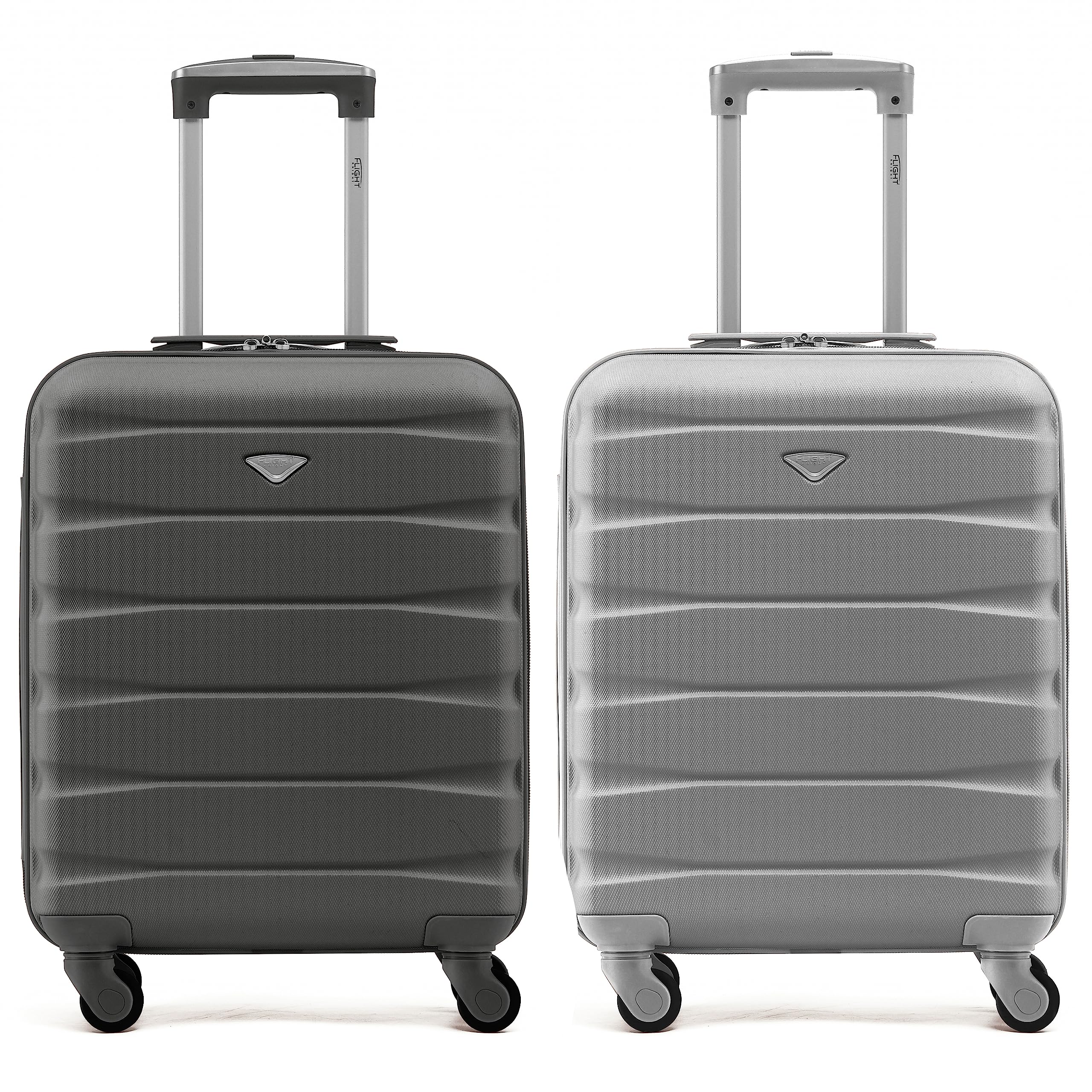 Flight Knight Suitcase Set of 2 Lightweight 4 Wheel ABS Hard Case Cabin Carry On Hand Luggage Approved for Over 100 Airlines Including easyJet, British Airways, Ryanair & Many More 55x35x20cm — view 147