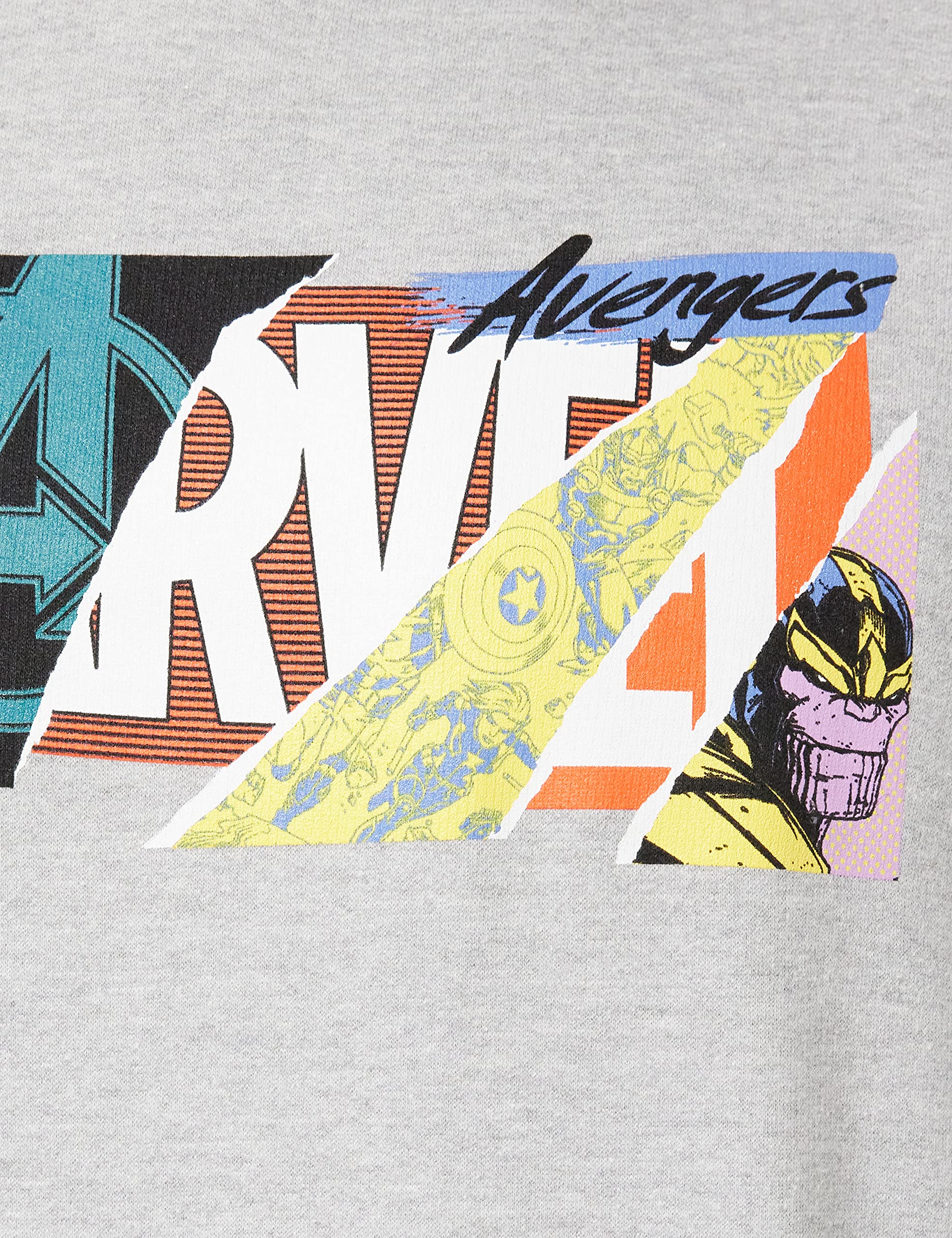 Marvel Men's Scrapbook Logo Hooded Sweatshirt
