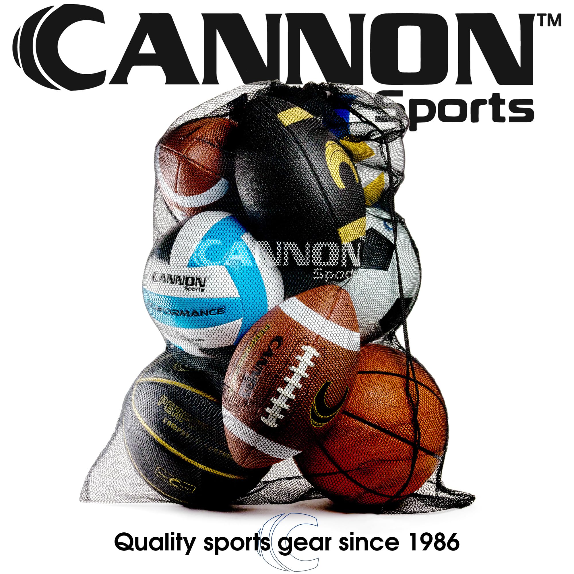 Cannon Sports Tetherball-Set – inklusive Ersatzball und robustem 2,7 m Seil – perfekt für Indoor-Outdoor-Spiele und Familienspaß im Garten – einfache Einrichtung – Gummi-Ball