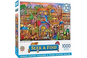 MasterPieces 1000 Piece Seek & Find Jigsaw Puzzle for Adults, Family, Or...