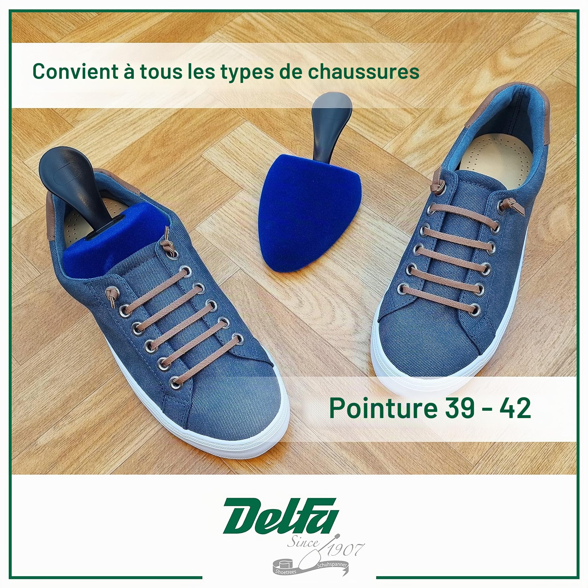 DELFA Samty Embauchoir universel en mousse pour chaussures Taille 39-42 Pour femme