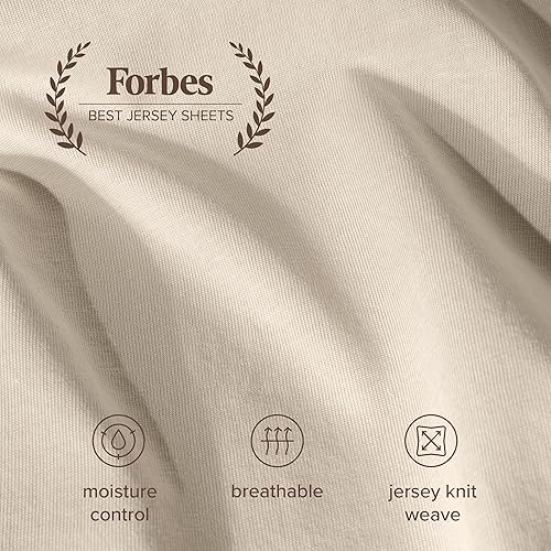 Vista 42 de Bare Home Juego de sábanas 100% algodón orgánico, ultra suave, 100% algodón, juego de sábanas y fundas de almohada, sábanas de bolsillo profundo