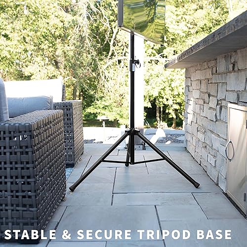Miniatura 7 de VIVO Trípode de 37 a 75 pulgadas LCD LED pantalla plana TV soporte de suelo, montaje portátil ajustable en altura, negro, STAND-TV75T