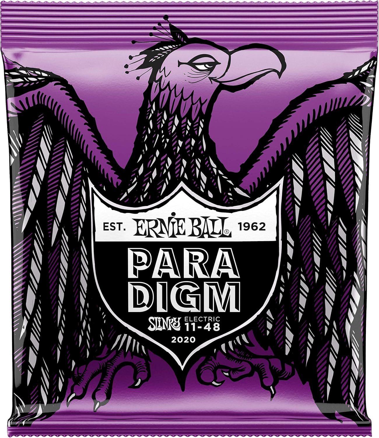 6 PACK Ernie Ball 2020 Paradigm Power Slinky Electric Guitar Strings, 11-48