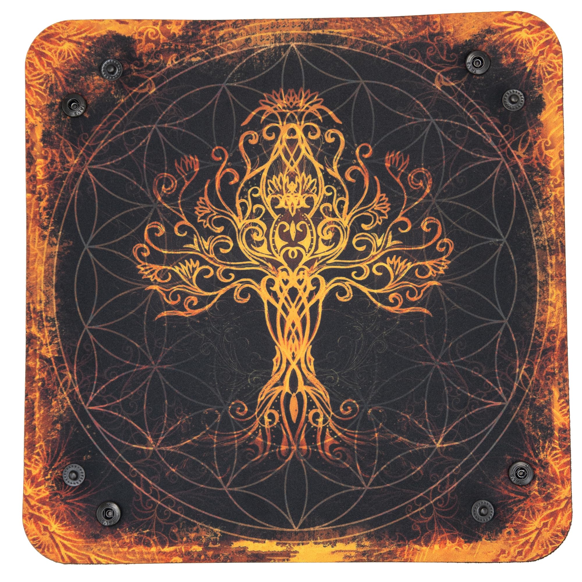 Vassoio di dadi per giochi da tavolo e RPG - Libro delle meraviglie, Giocatore di rotoli, Ashes Reborn - Albero mitico