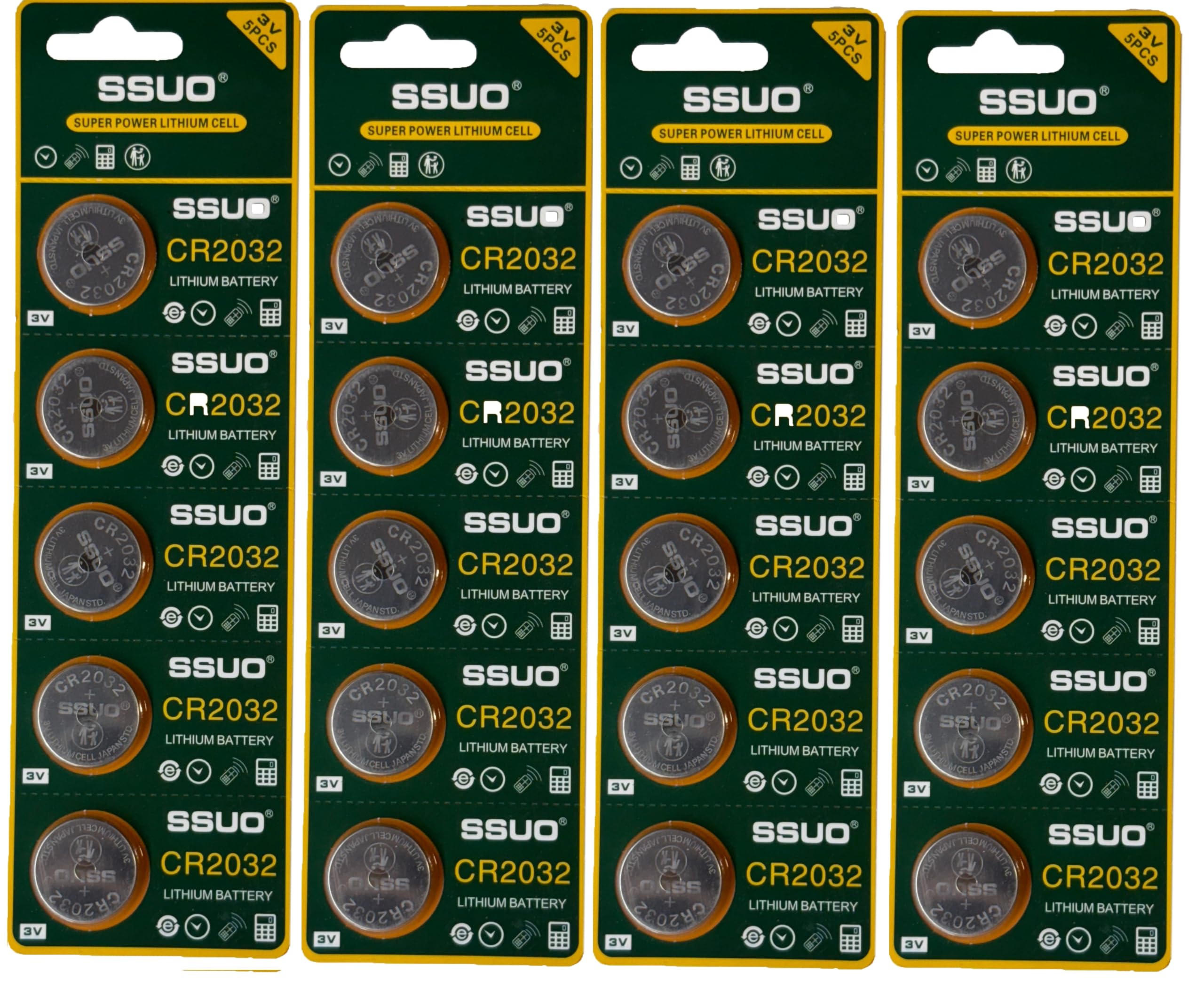 CR2032 Lithium Coin Battery 3V, Suitable for use in CAR Key, GLUCOMETER Scales, wearables and Medical Devices Pack of 20-image-32