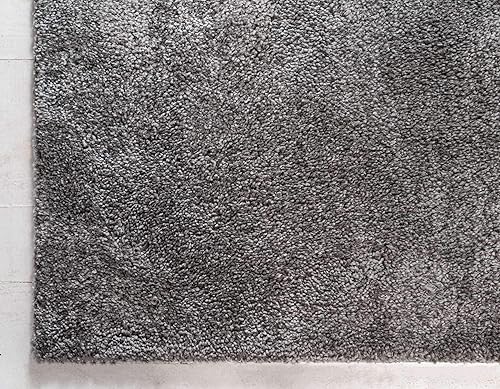 Miniatura 8 de Unique Loom Solo Collection - Alfombra de área Calabasas (2' 2" x 6' 7", color gris)