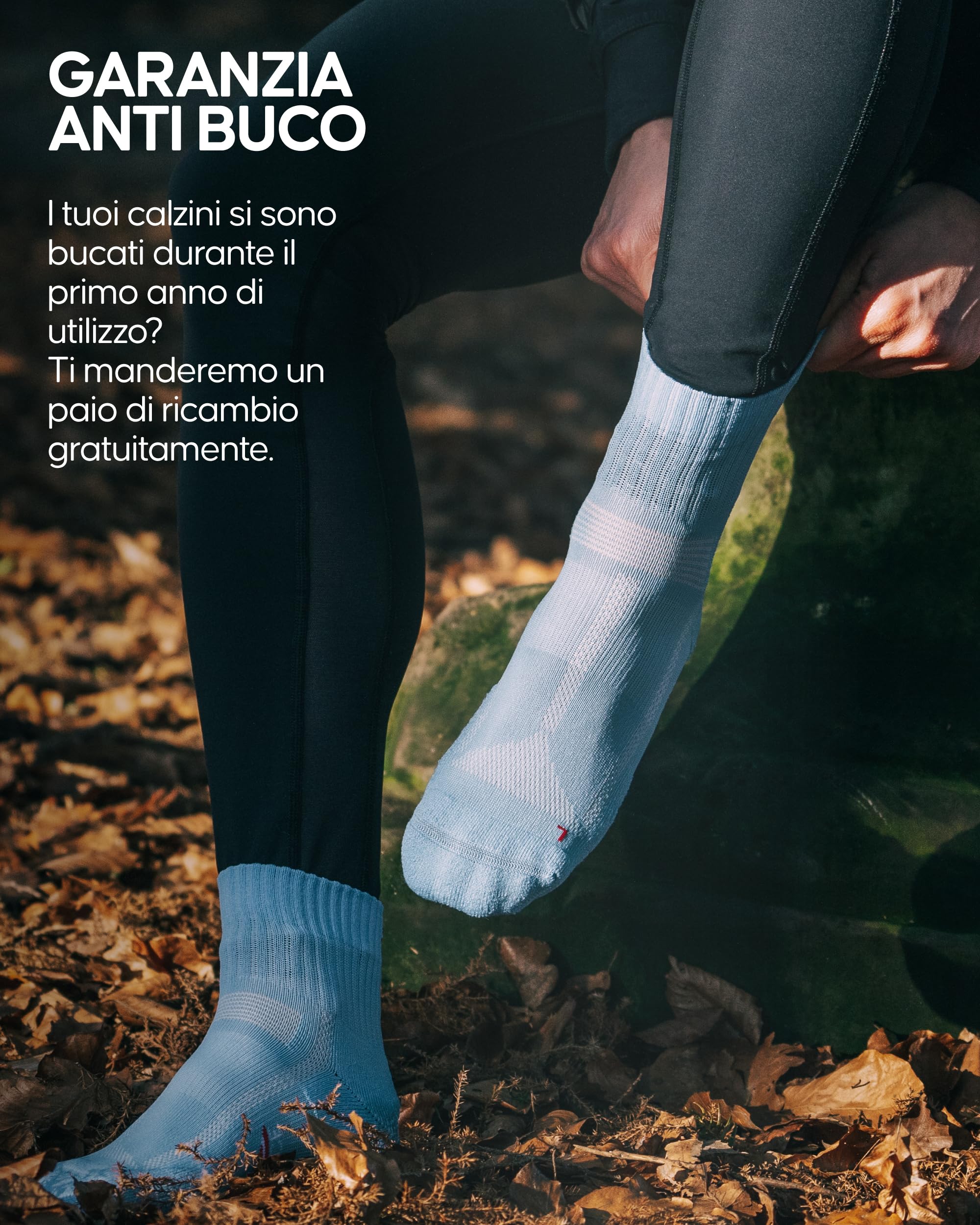 DANISH ENDURANCE Calze Uomo Running, Calzini Antiscivolo da Corsa, Anti-Vesciche, Calze per Trail Running, Trekking & Sport, Unisex, 3 & 5 Paia