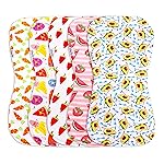 KiddyStar 5-Pack Organic Cotton Burp Cloths - Large, Ultra-Soft 3-Layer Towels for Burping, Shoulder & Hand Use, Highly Absorbent