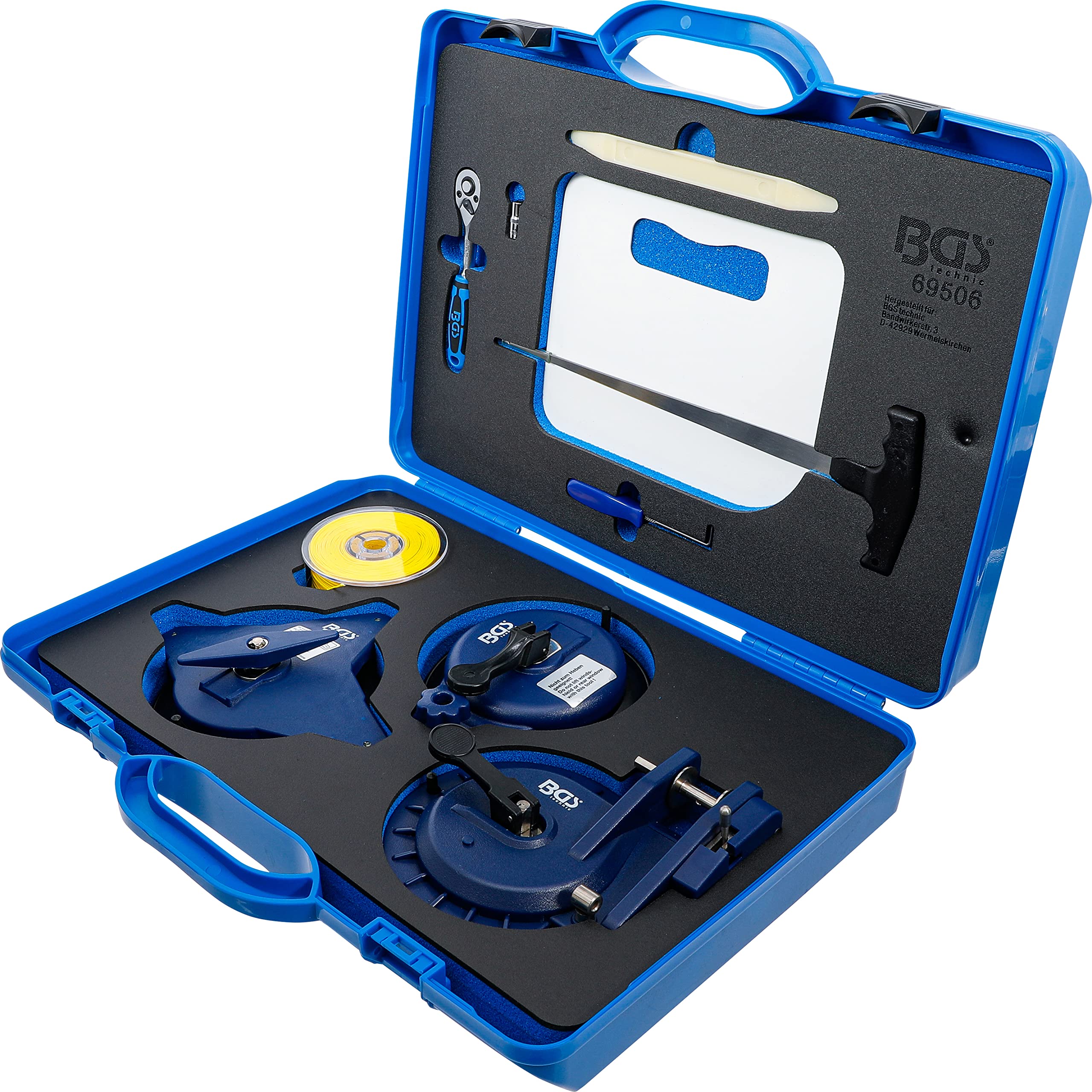 BGS 69506 | Kit de ventouses pour dépose pare brise | 10 pièces
