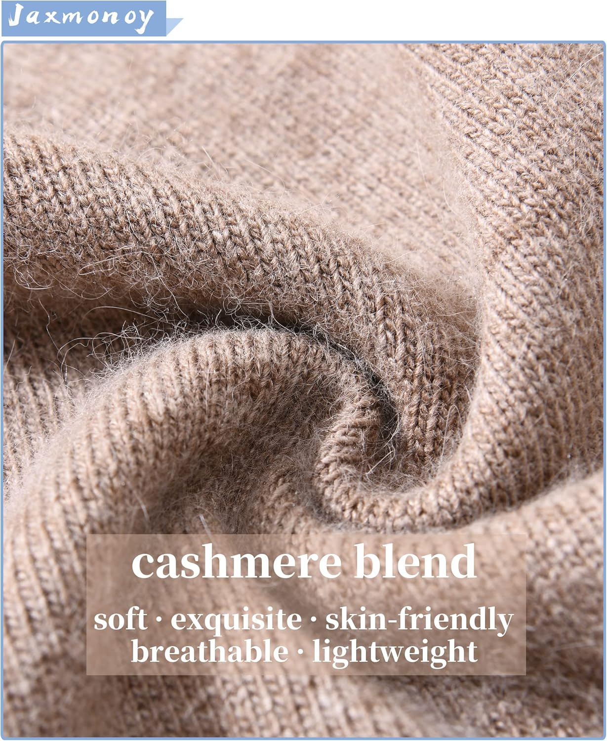 jaxmonoy Slouchy Knit Beanies Winter Hats for Women Men Soft Warm Reversible Slouch Cuffed Skull Knitted Beanie Cap - Image 2