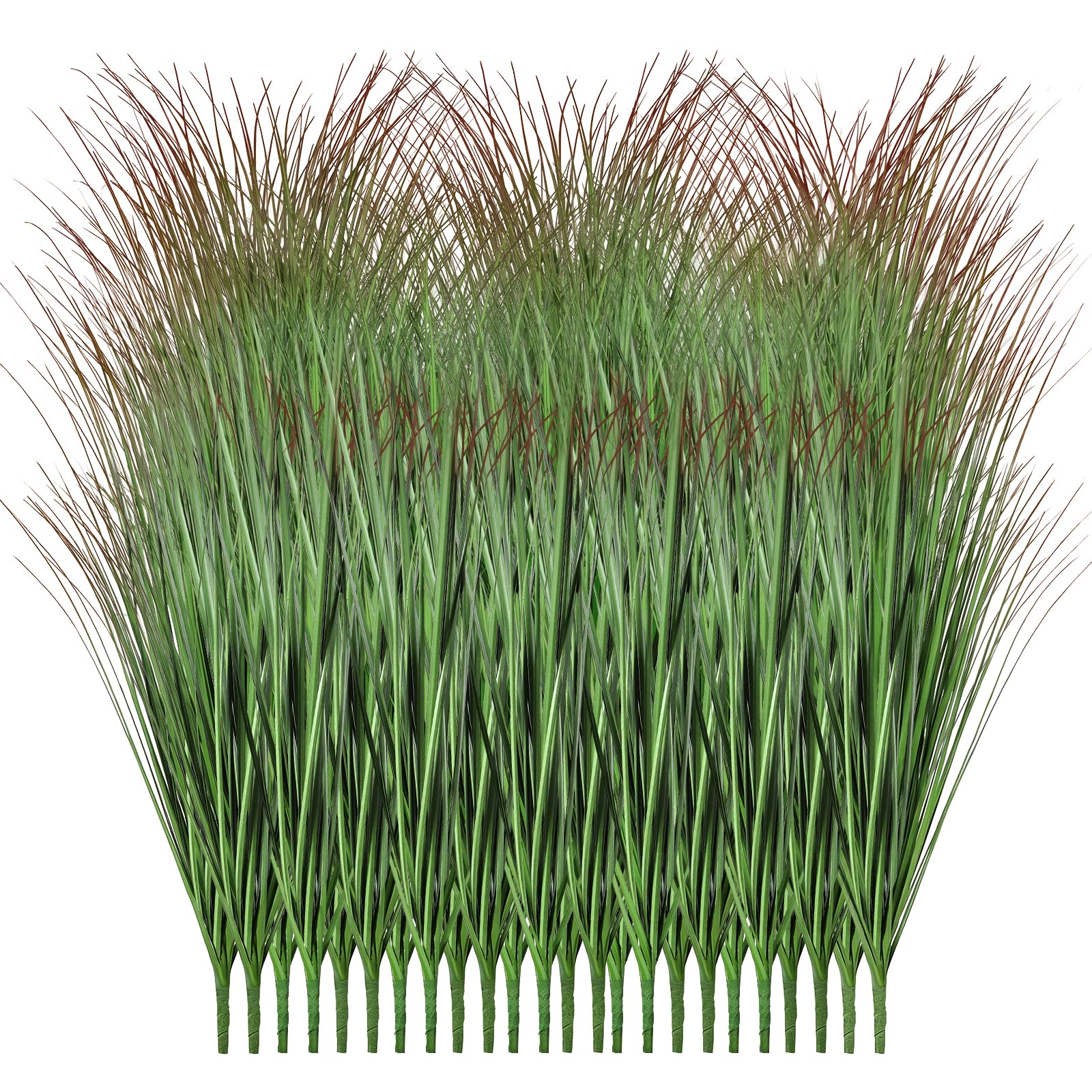 Photo 1 of Sweetyear 24PCS Artificial Plants Outdoor, 21" Faux Grass Greenery Stems